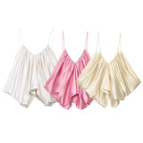 New Fashion Sexy Silk Silk Folding Top