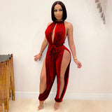 Zingj New Fashion Sexy Strap Elastic Slit Women's