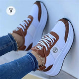 Women's Casual Slope Sneakers 2025 New Large-Size Strap-In-Up And Large-Size Net Face Single