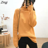Oversize Sweater Women Autumn Winter Casual Basic Knitted Sweater Pullovers Korean Loose Jumper Streetwear