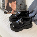 Lefang Shoes Women Spring And Autumn New British Wind Small Leather Shoes JK Single Shoes Small One Foot Pedal Shoes