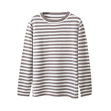 Knitted Striped Versatile Classic Retro Pullover