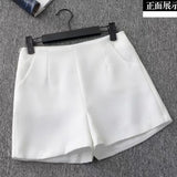 Zingj Female 2024 Spring And Summer New Korean Version High Waist Slim Loose Straight Wide Leg Pants Rice White Casual