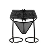Seduction Sexy Garter Black Silk Flirtation Leg Ring Adjustable Pantyhose Ultra-Thin Garter