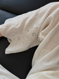And Autumn New Temperament Thin Gentle And Comfortable Fashion Design Sense Of Lazy Atmosphere Linen Embroidery
