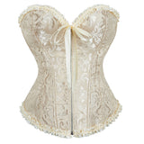 Zipper Jaclace Guard Waist-Beed Court Bouquet Close Abdomen Chest