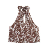 For Women's Clothing INS Burst Hollow Embroidery Top + Hollow Embroidery Fan Flute