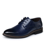 Zingj Men's Business Leather Shoes Fashion Large Size Pointed Men's Shoes Lace Fashion Shoes 47