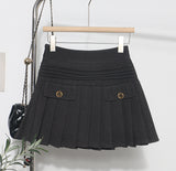 The Real Shot Of The Hairy Skirt Women's Autumn And Winter High-Waist A Word Small Incense Style Skirt Small Skirt