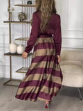Women's Long Elegant T-Painted T-Shirted Dress Dress