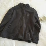 Women Aesthetic Thicker High Quality Leisure Turtleneck Leisure Embroidery Spring Autumn Korean Style Winter Coats
