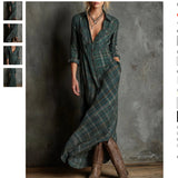 New Printing Leisure Long Sleeve Lattice