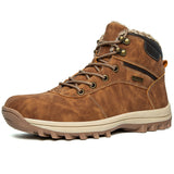 High-Top Snow Boots Cotton Shoes Winter Plus Velvet Warm Men's Leisure Outdoor Hiking Leisure