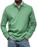 New Men's Casual Long-Sleeved Button-Down