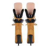 Work Style With Cowboy Tip Slender High And Large Size 44 Female Short Boots Boots