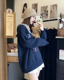 Knit Jersey Print Sweater- Outfit
