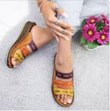 Slope With Fish Mouth Cool Slippers Women Thick Bottom Size 40 43 Yards Of Color Roman Cold