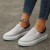 Low-Top Solid-Color Flat-Soled Single-Shoe Women's Foot-Swearing Lazy Shoes
