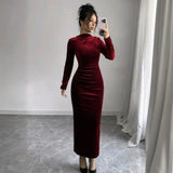 2025 New Women's Fashion Dress High Waist Thin Sexy Dress Dress