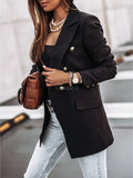 New Thin Women Fashion White Black Blazers and Jackets 2023 Button Office Suit Coat Ladies Elegant Outwear Chic