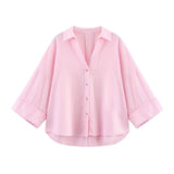 Summer New Slimming Linen-Blend Wi-Sleeve Shirt