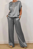 And Summer 2025 New Trendy Loose Shirt Broad Leg Trousers Casual