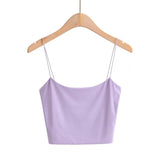 Zingj New INS Short Slim U-Collar Double Belt Suspender Tight Sexy Elastic Blouse