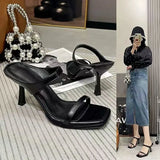Summer Net Red New Sexy High-Heeled Sandals Women Wear Side-Outfash Fashion With Fine And Cool