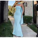 Women's New Body-Body-Bendered Ass Fishtail Dress Solid Dress Skirt