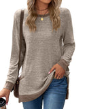 Zingj / Winter 2023 New Round Collar Color Pocket Long Sleeve Loose Jacket-Outfit