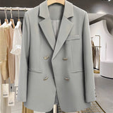 Zingj Collar Suit Jacket Female Spring Autumn New Korean Version Design Advanced Sense Korean Version Fashion Casual Suit