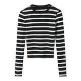 Round Collar Stitching Long Sleeve Bottom Shirt Women Autumn And Winter New Slimming Inside T-Shirt
