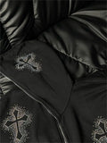 up hoodie with rhinestone cross