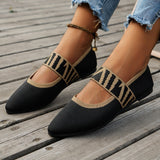 Flat-Bottomed Ballet Flat-Soled Single-Shoe Girl Knitted Pregnant Women's Shoes Light-Mouthed Boat Shoes Bean