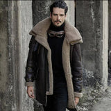 Winter New Imitation Leather Velvet Men's Coat Station Explosion Thick Coat Black