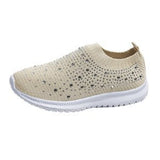 Spring And Autumn New Fashion Leisure Water Drilling Flying Women's Sports Style Casual Women's Single