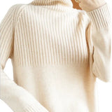 Zingj Autumn And Winter Lazy Wind Thickened High-Necked Sweaters Women's Long-Sleeved Solid Color Pile Collar Knitted Bottomed