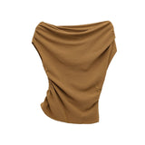 New Asymmetrical Shoulder Skinny Fashion Top