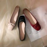 Flat-Soled Single-Shoe Women's Spring 2025 New French Small Fragrant Breeze Bare-Colored Soft-Skind Soft-Tailed Four-Season Evening