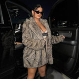 Autumn And Winter Fur Coat Women's Long Suit Coat Casual Warm Fashion Windwear Women's Clothing