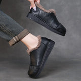 Layer Of Cowhaired Lamb Lamb Wool Cotton Shoes Winter New Comfortable Leisure Warm Snow