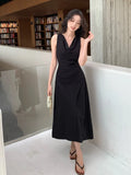 2025 Summer Dress New High-Rise Thin Temperament Dress High-End Collar Dress Women