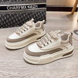 Small White Shoes Women 2025 Autumn New Casual Fashion Thick-Sed Loose Pastry Plate Shoes Trendy Round Head With