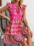 Shein Flyves V-Necked With Flower