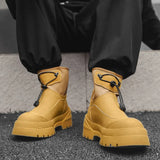 Zingj Men's Martin Boots 2024 New Platform Increased Outdoor Mountaineering Boots With Men's Boot