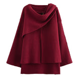 Women's Explosion Cloak Knitted Loose R-Shirt