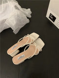 Small Cool Slippers Children 2025 Summer New Wear Daily Flat Bottom One Word Out Women's