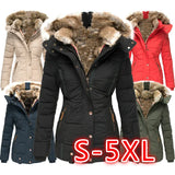 Winter Warm Collar Long-sleeve Zipper Slim-fitting