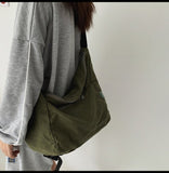 Washed Large Canvas Crossbody BagOutfit