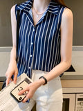 Women Shirts Summer Vest Womens Tops Chiffon Blouses for Women Sleeveless Fashion Clothes Woman Basic White Blouse